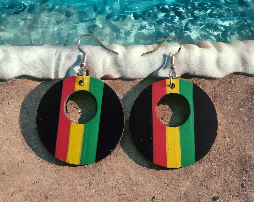 Rasta Dangle Earrings