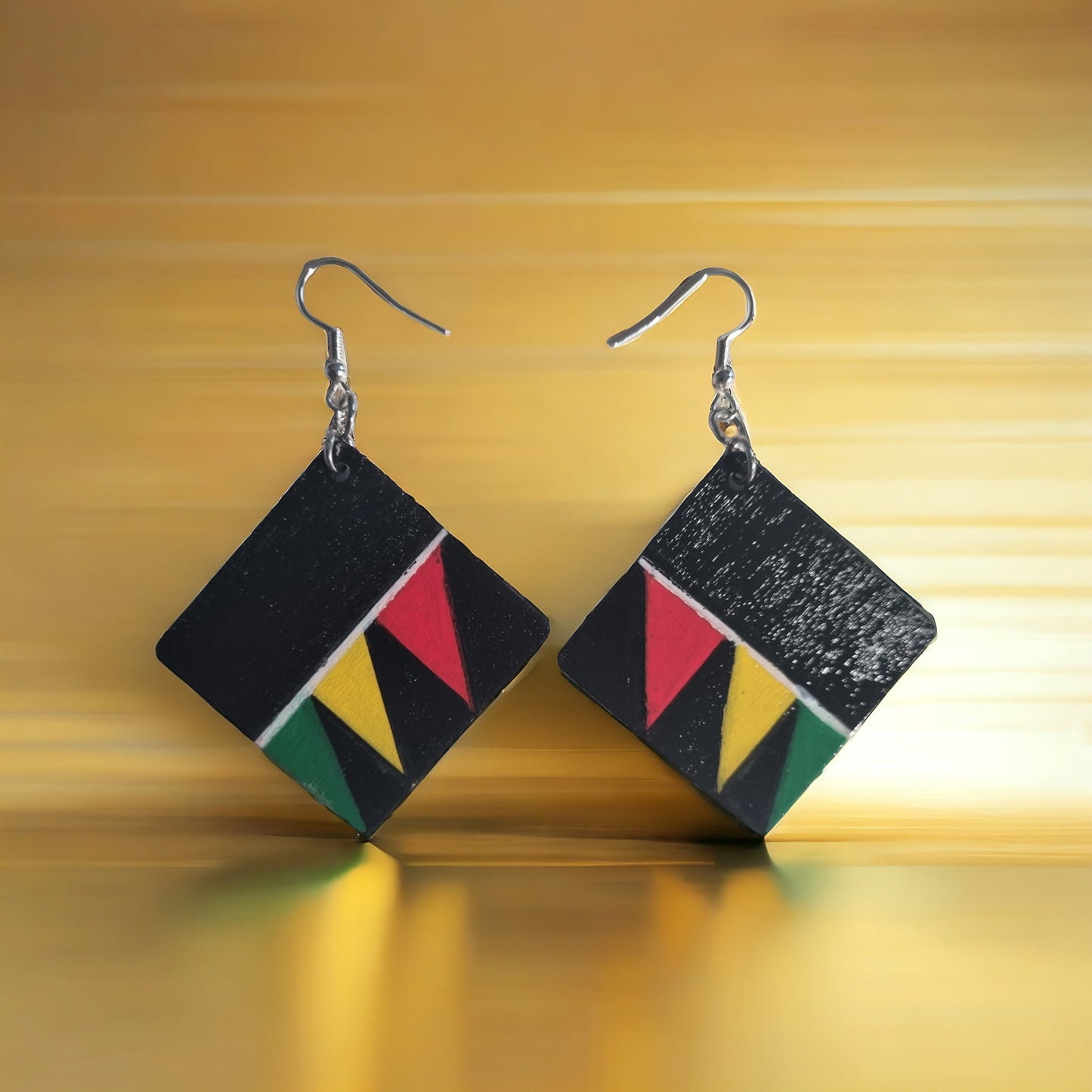Rasta Style Dangle Earrings