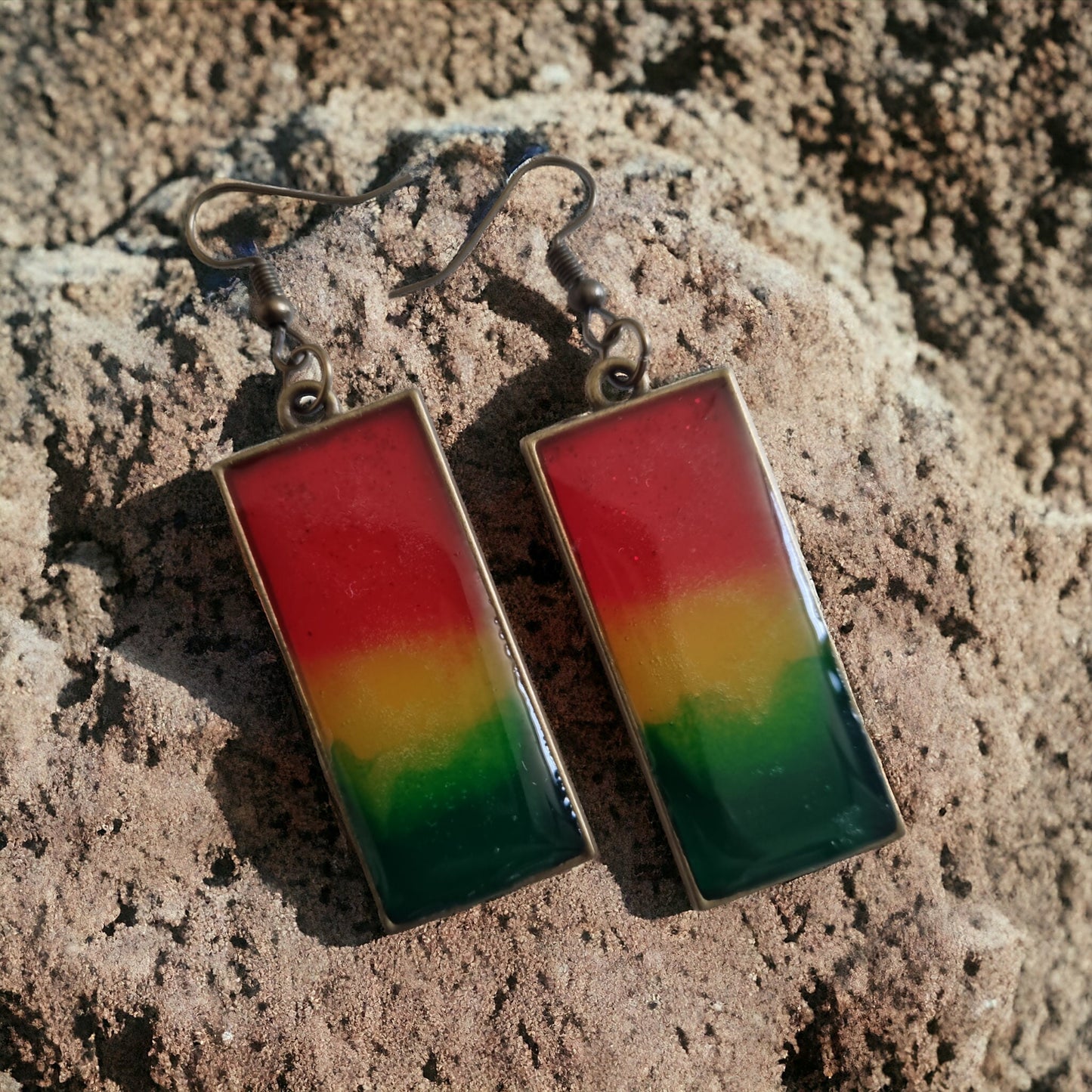 Rasta Dangle Earrings