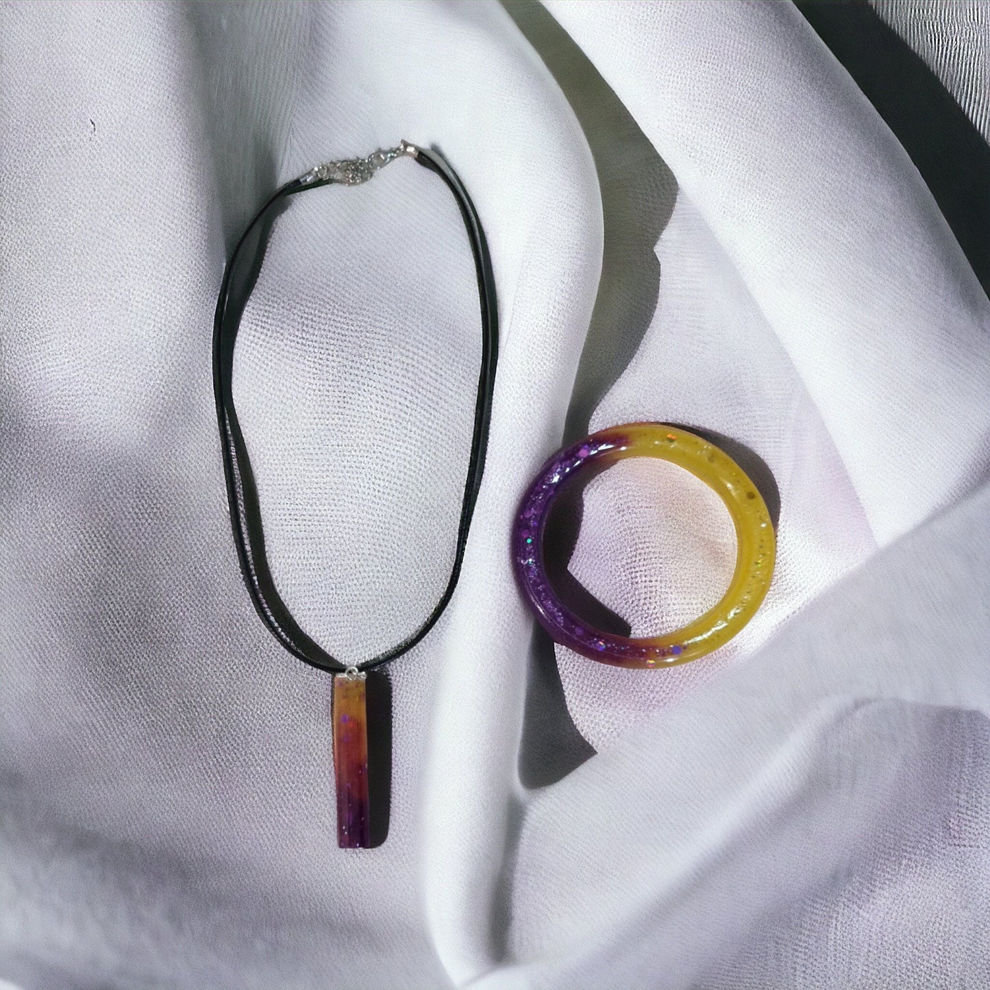 Purple Spark Necklace