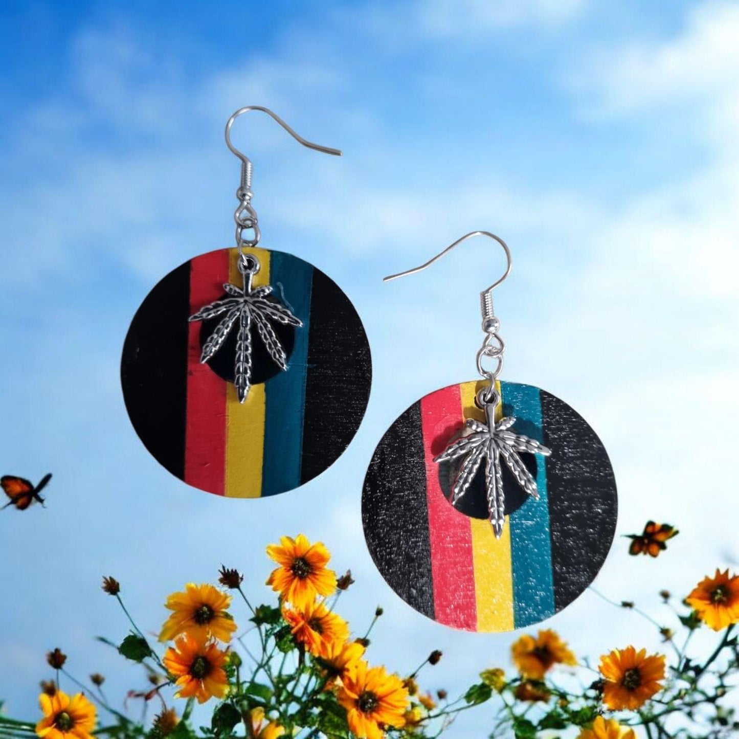 Rasta Dangle Earrings