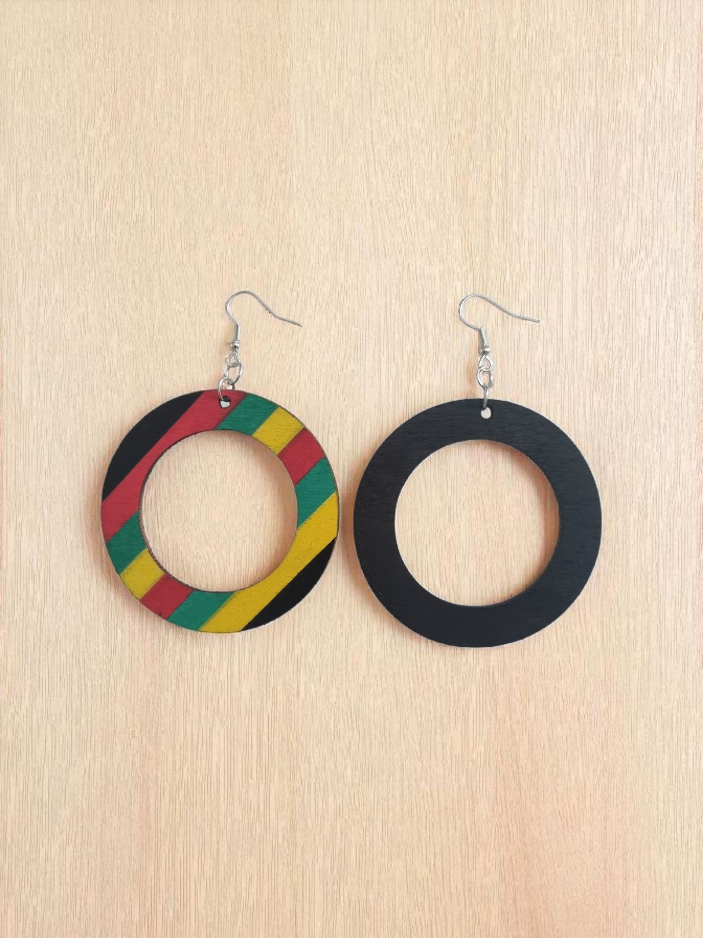 Rasta Style Dangle Earrings