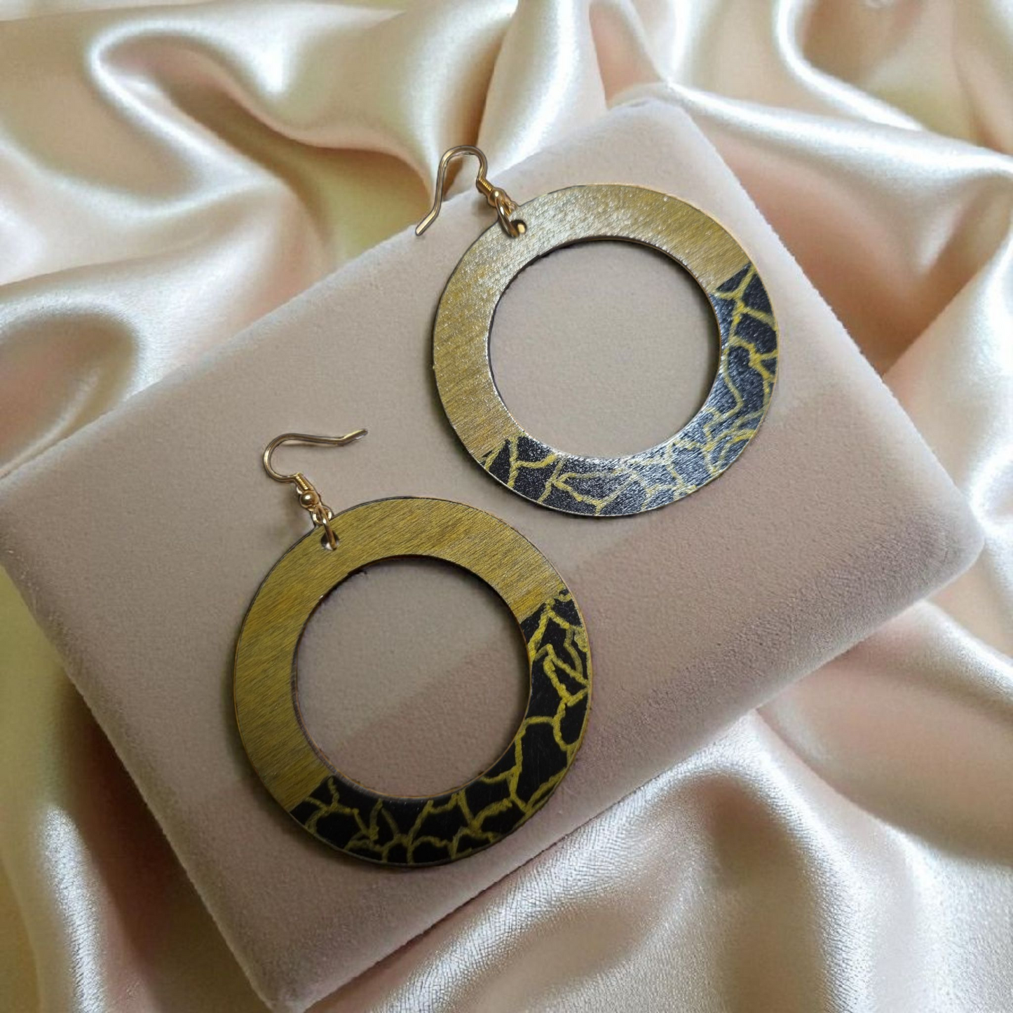 Animal Print Hoop Earrings