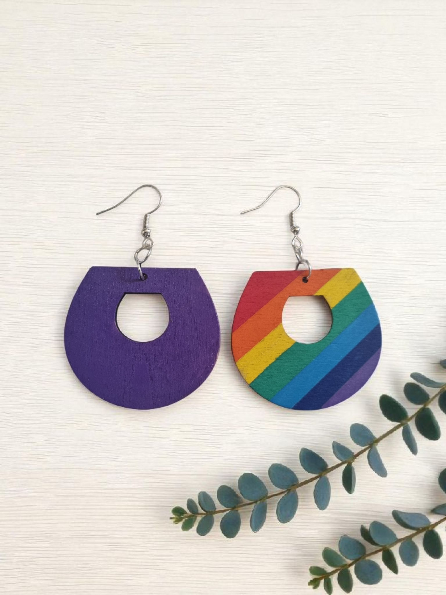 Rainbow Style Dangle Earrings