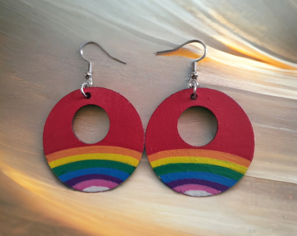 Rainbow Dangle Earrings