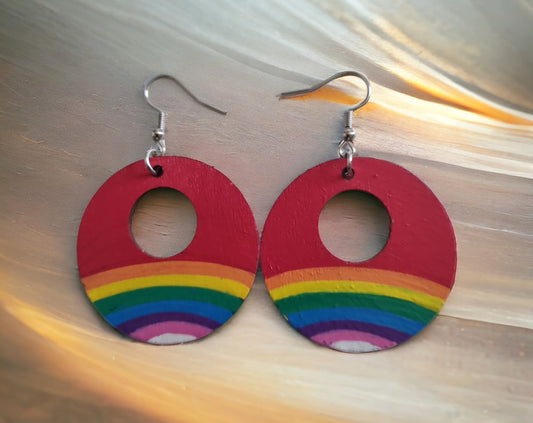Rainbow Dangle Earrings