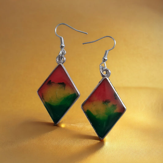 Rasta Dangle Earrings