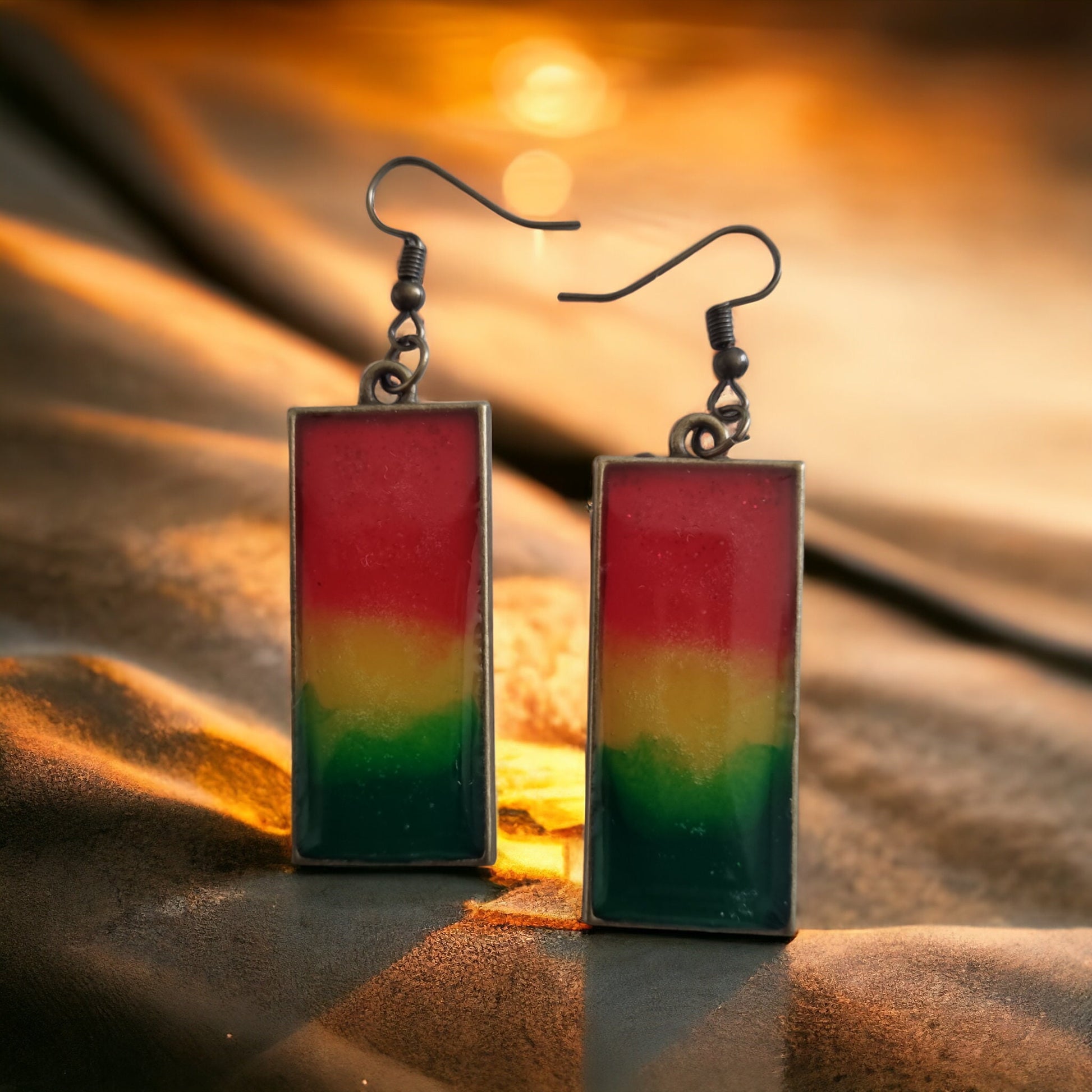 Rasta Dangle Earrings