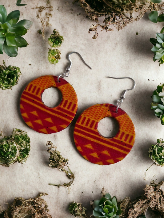 Round Dangle Earrings