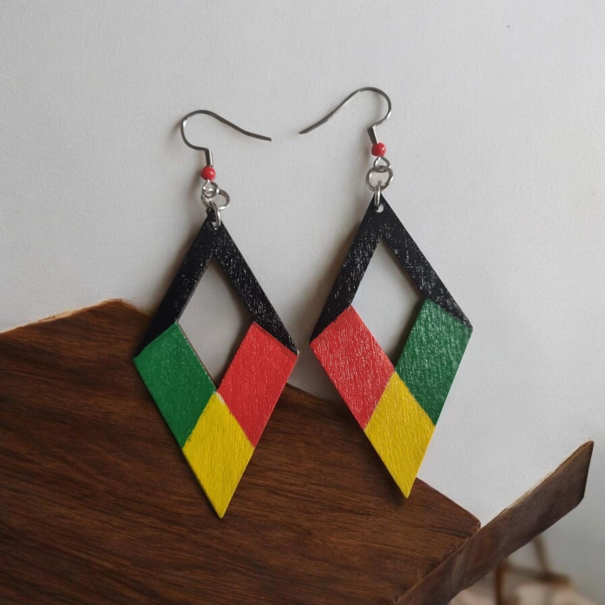 Rasta Style Dangle Earrings