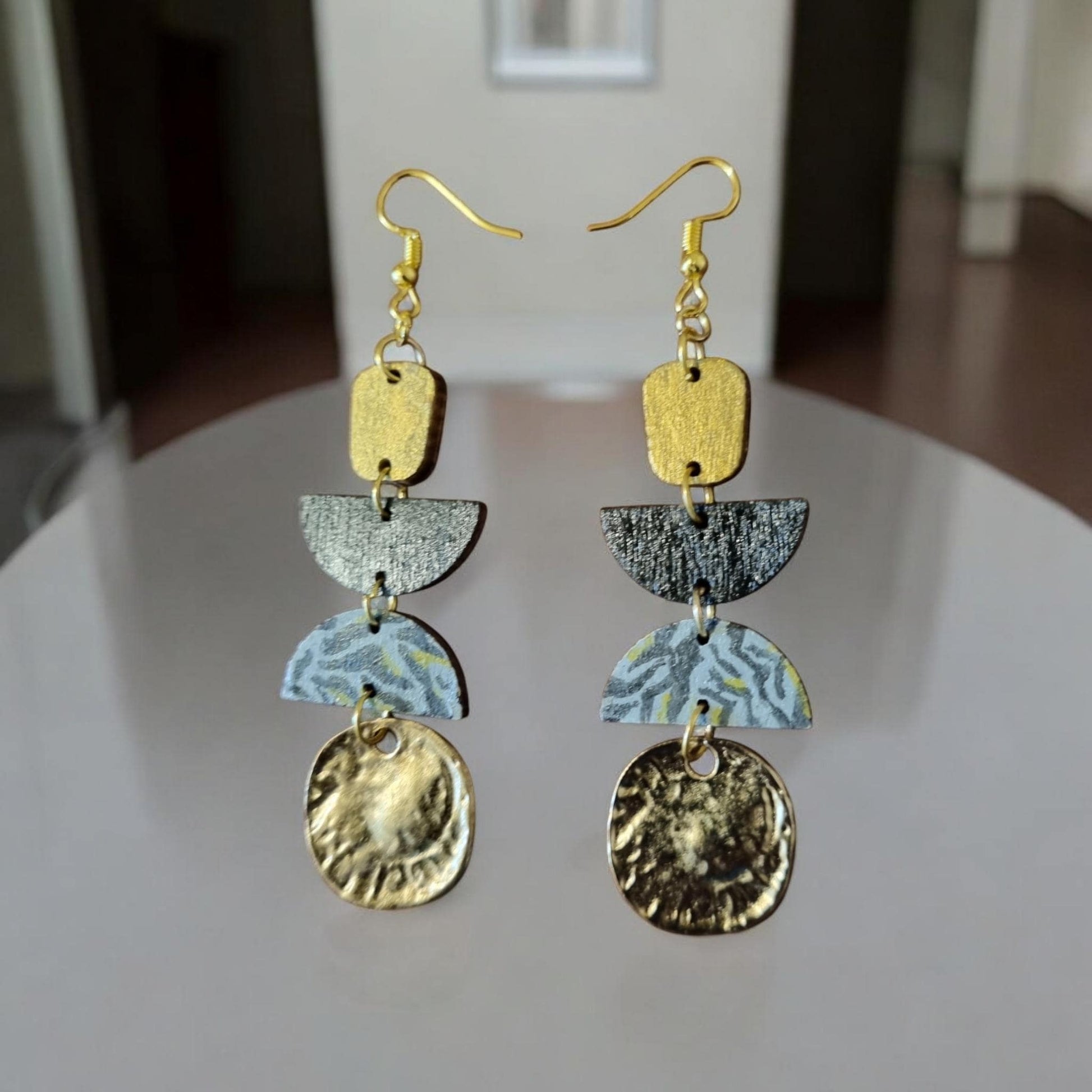 Green Drop Earrings