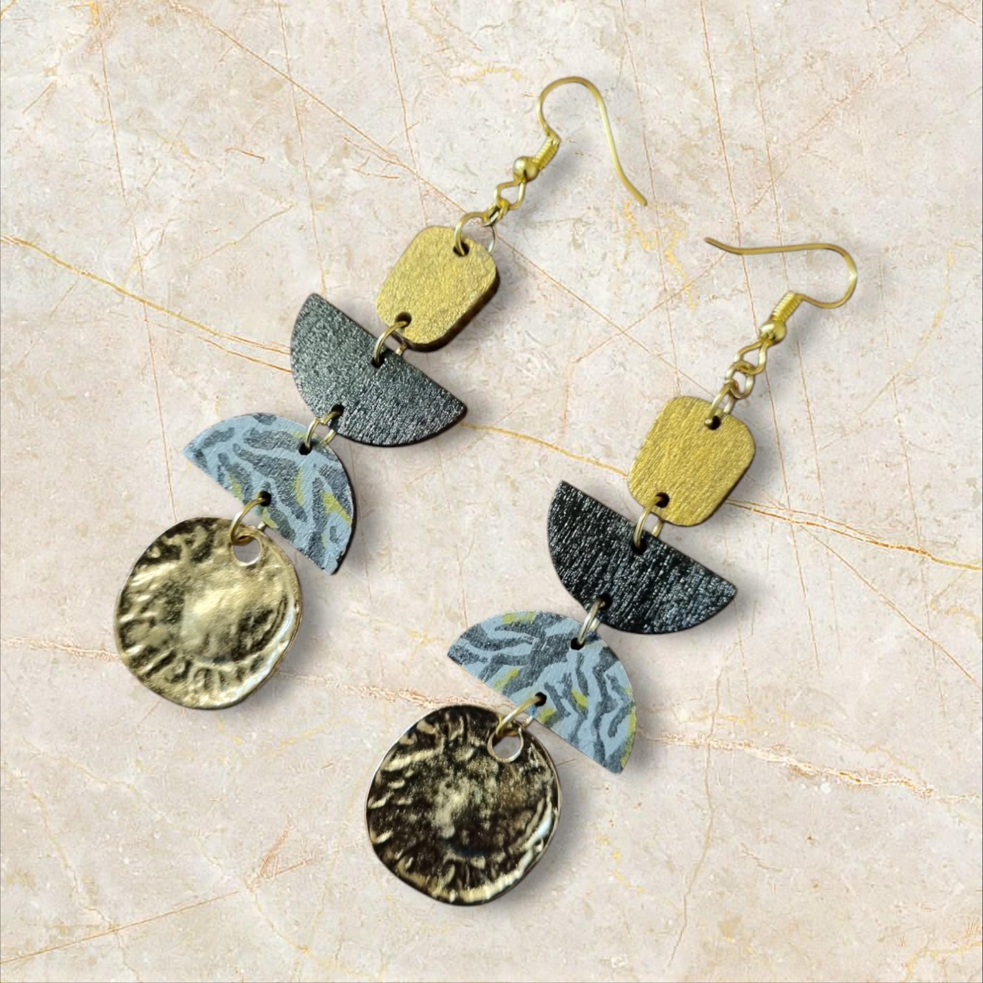 Green Drop Earrings