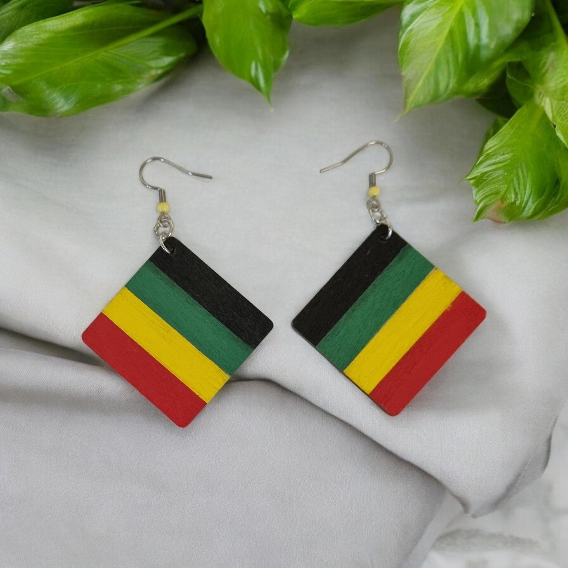 Rasta Style Dangle Earrings
