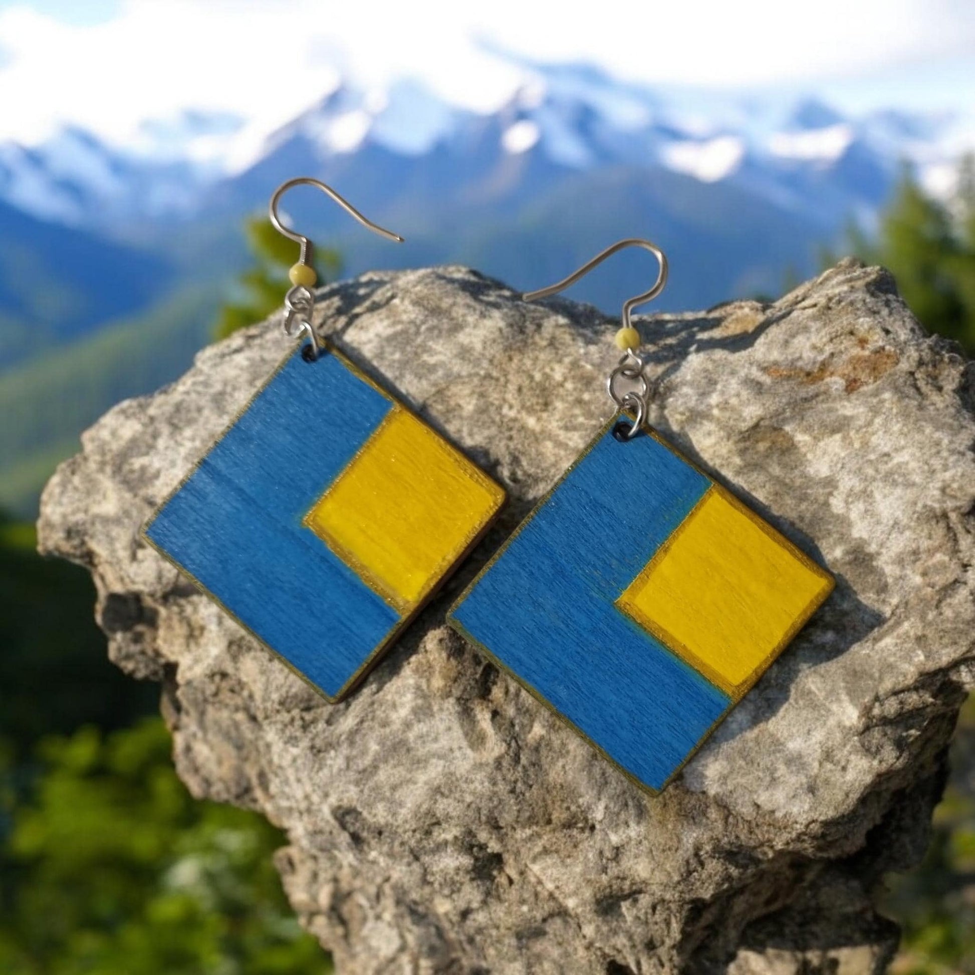 Abstract Style Dangle Earrings