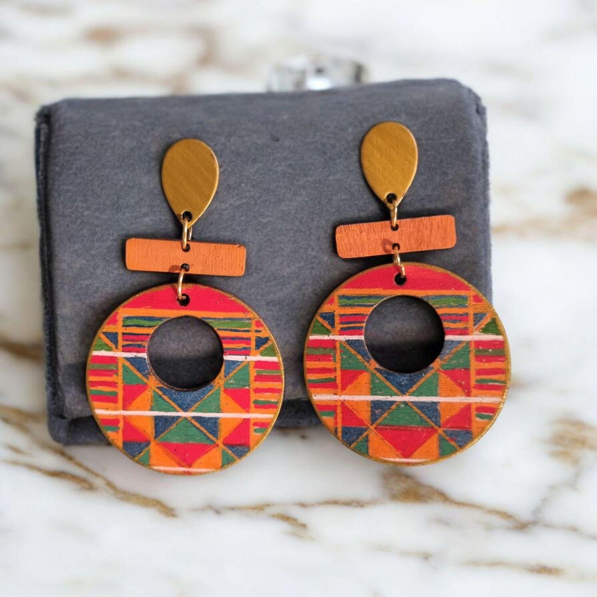 African Style Dangle Earrings
