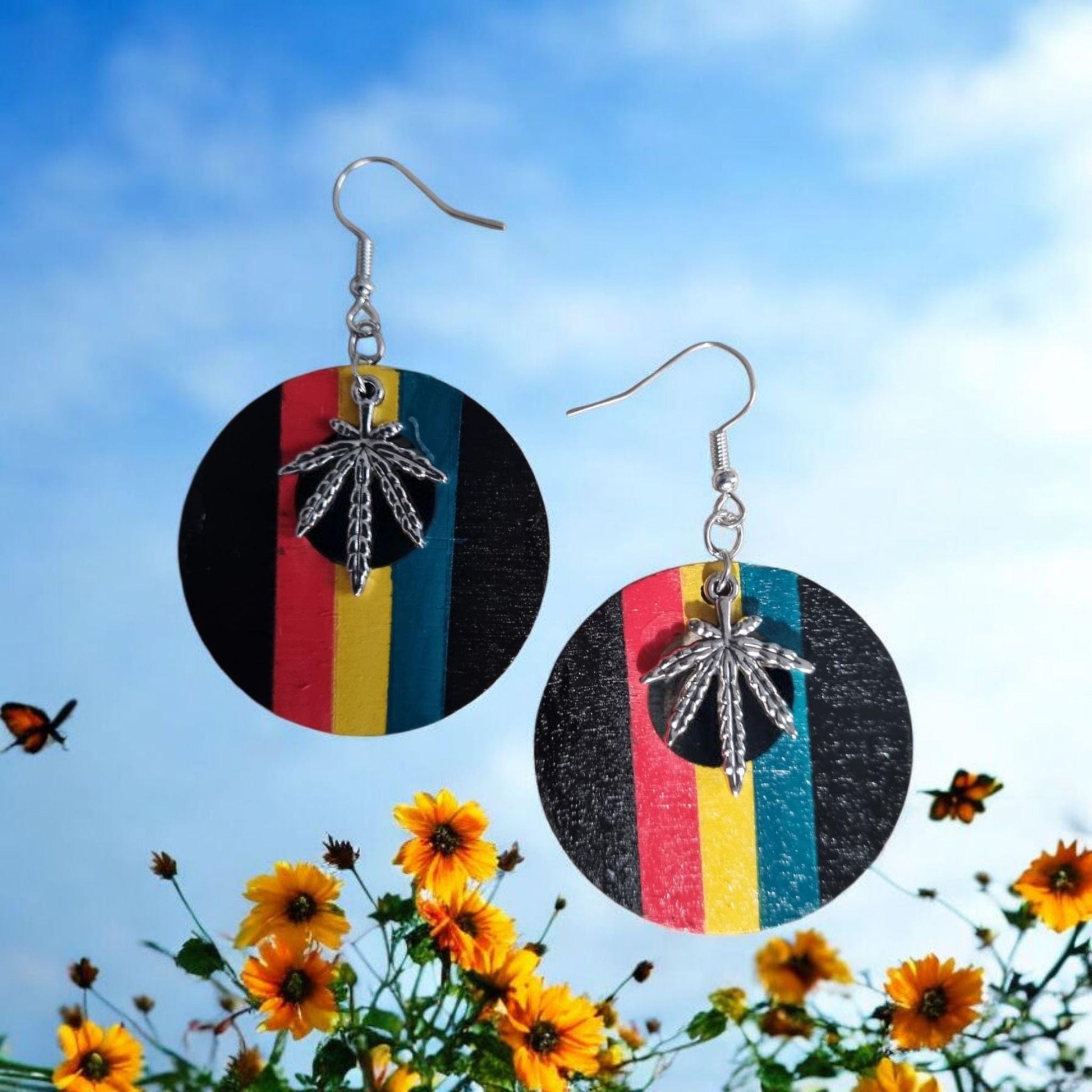 Rasta Dangle Earrings