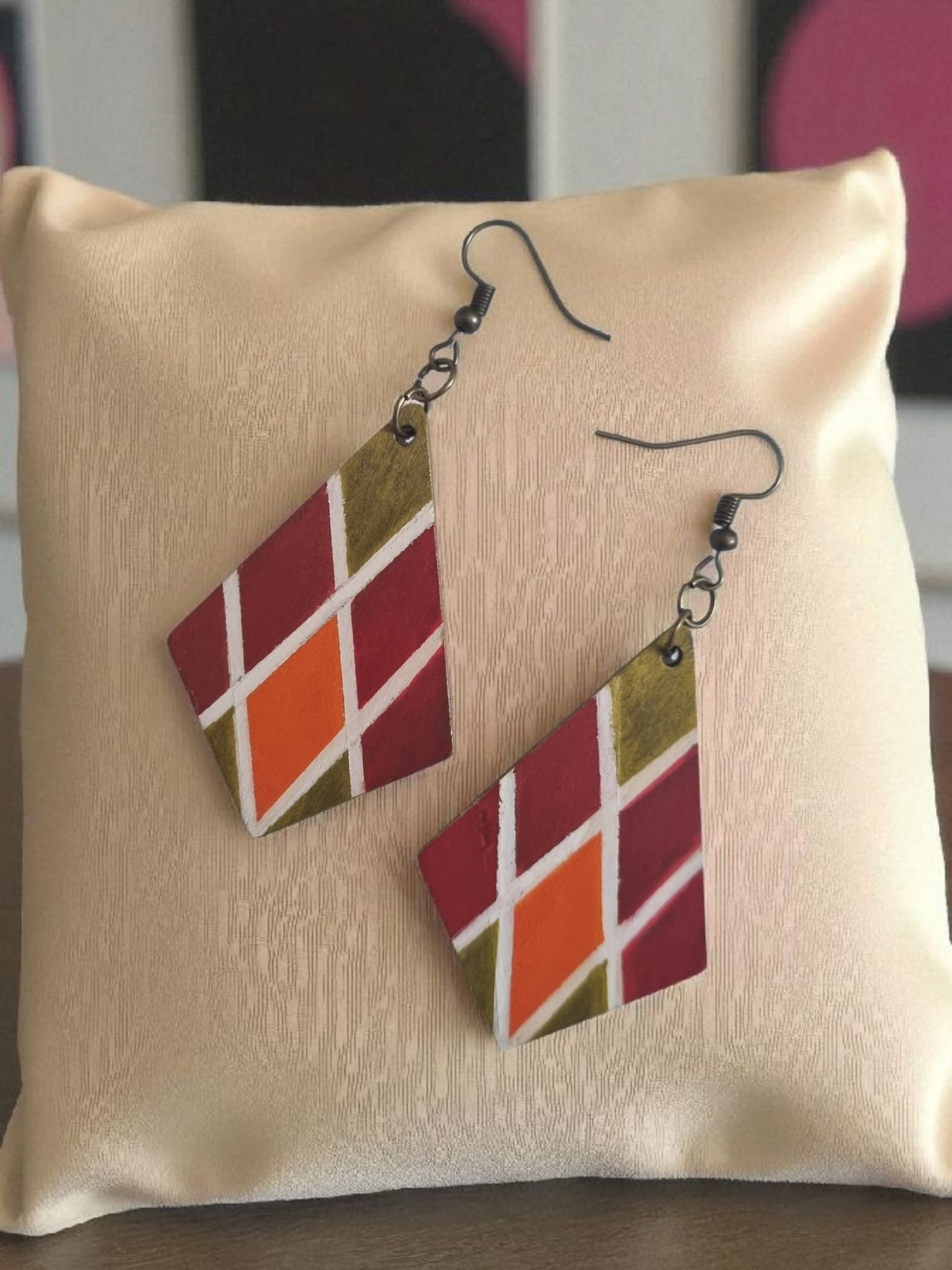 Diamond Style Dangle Earrings