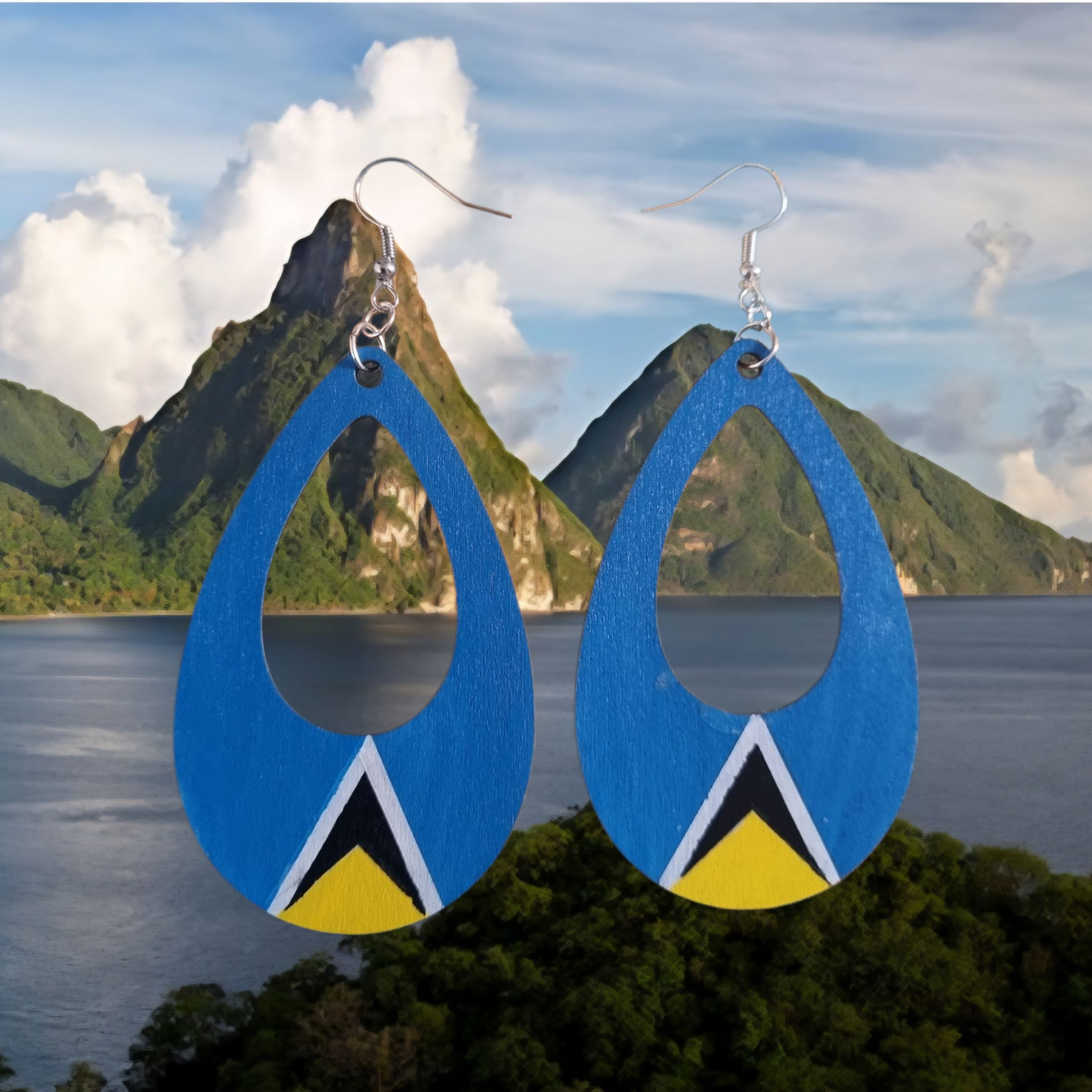 St. Lucian-Style Teardrop Earrings