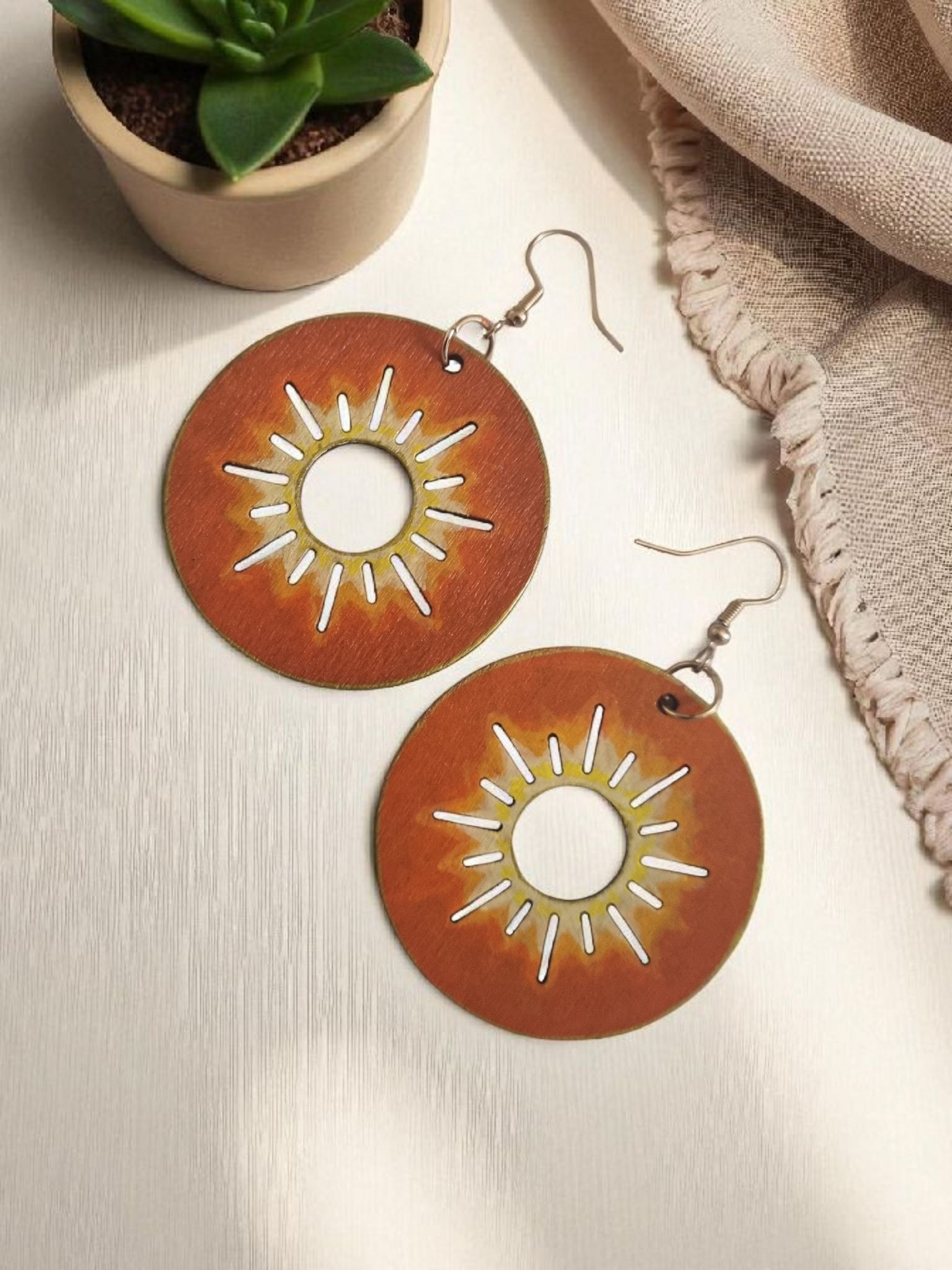 Sunburst Dangle Earring