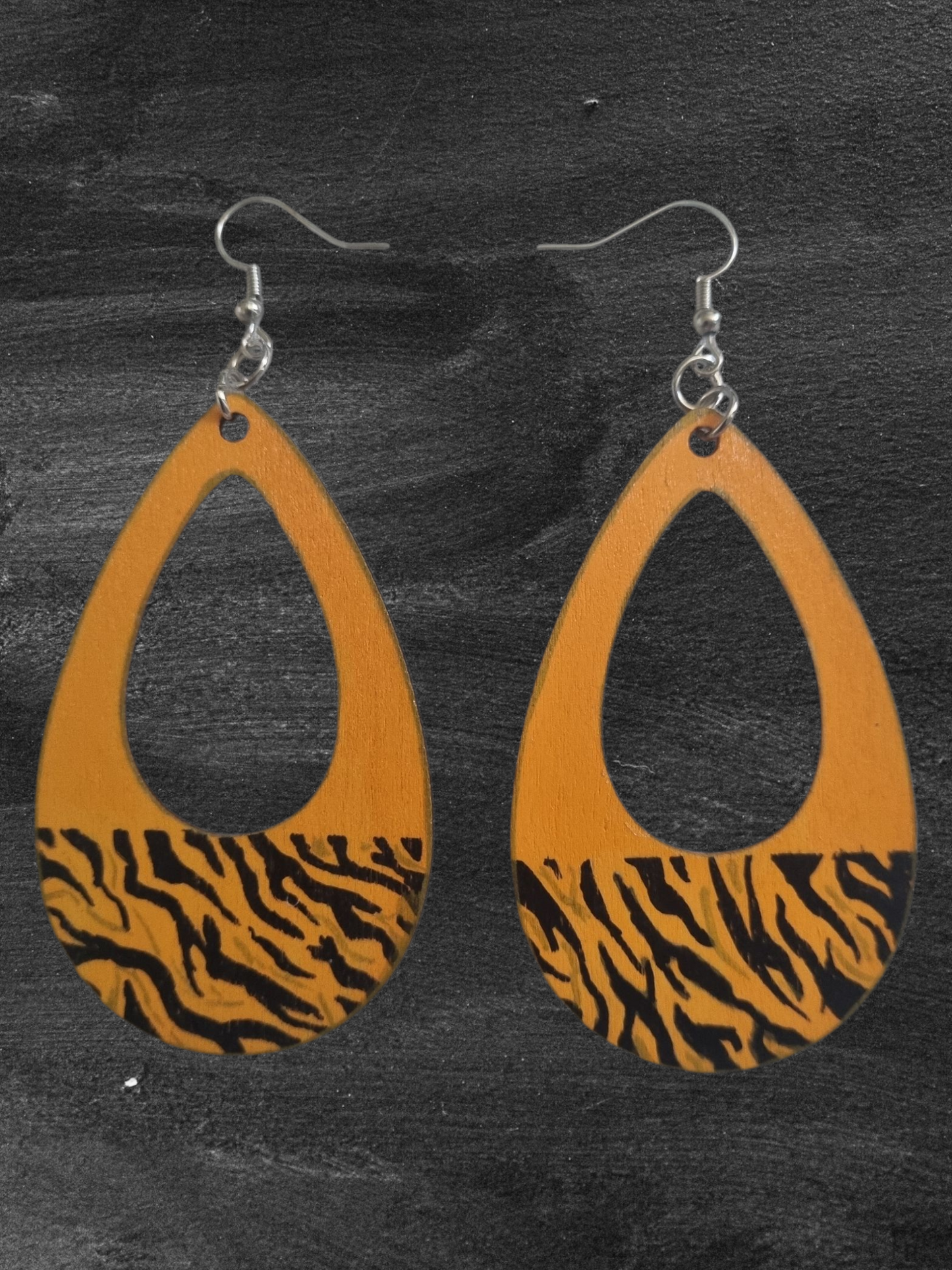 Tiger Teardrop Earrings