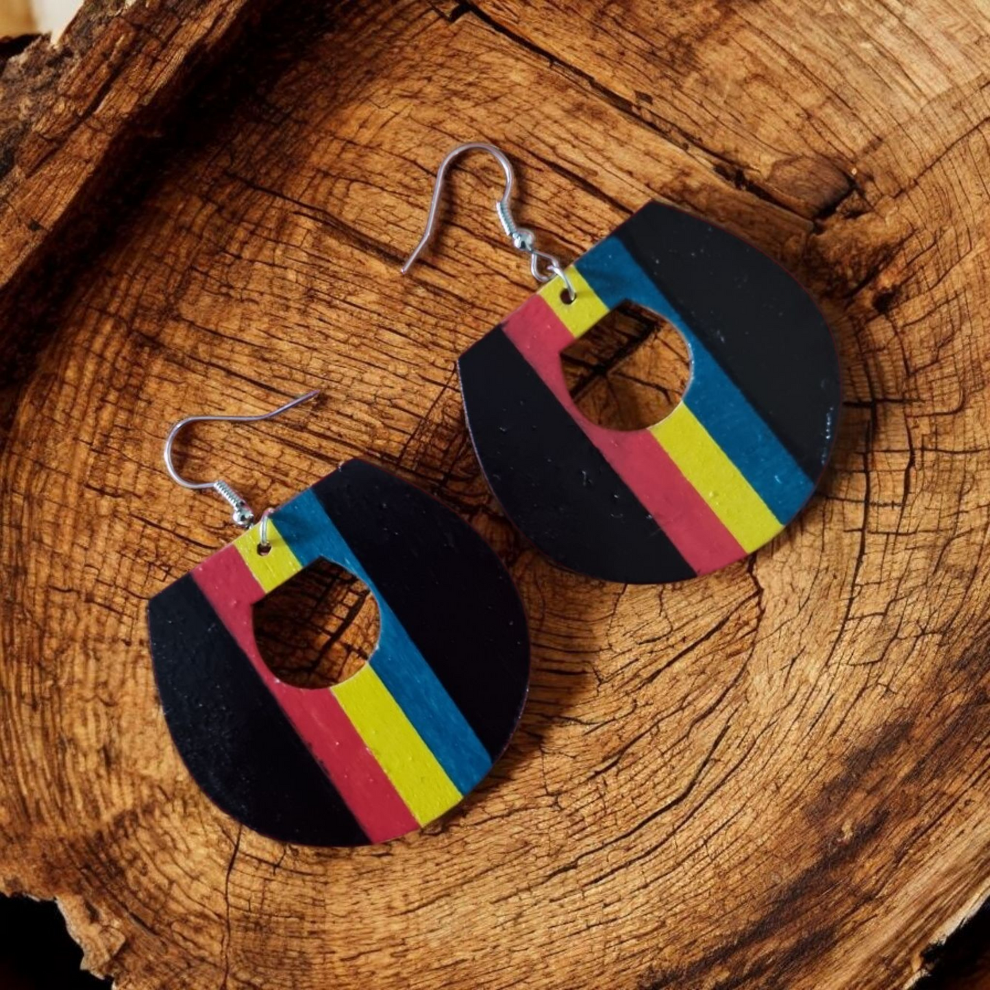 Rasta Style Dangle Earrings