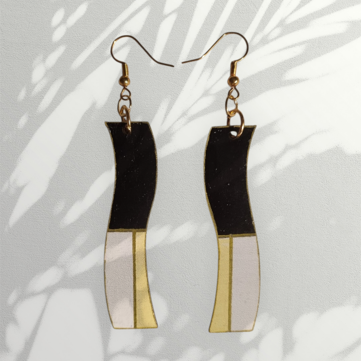 Wavy Style Dangle Earrings