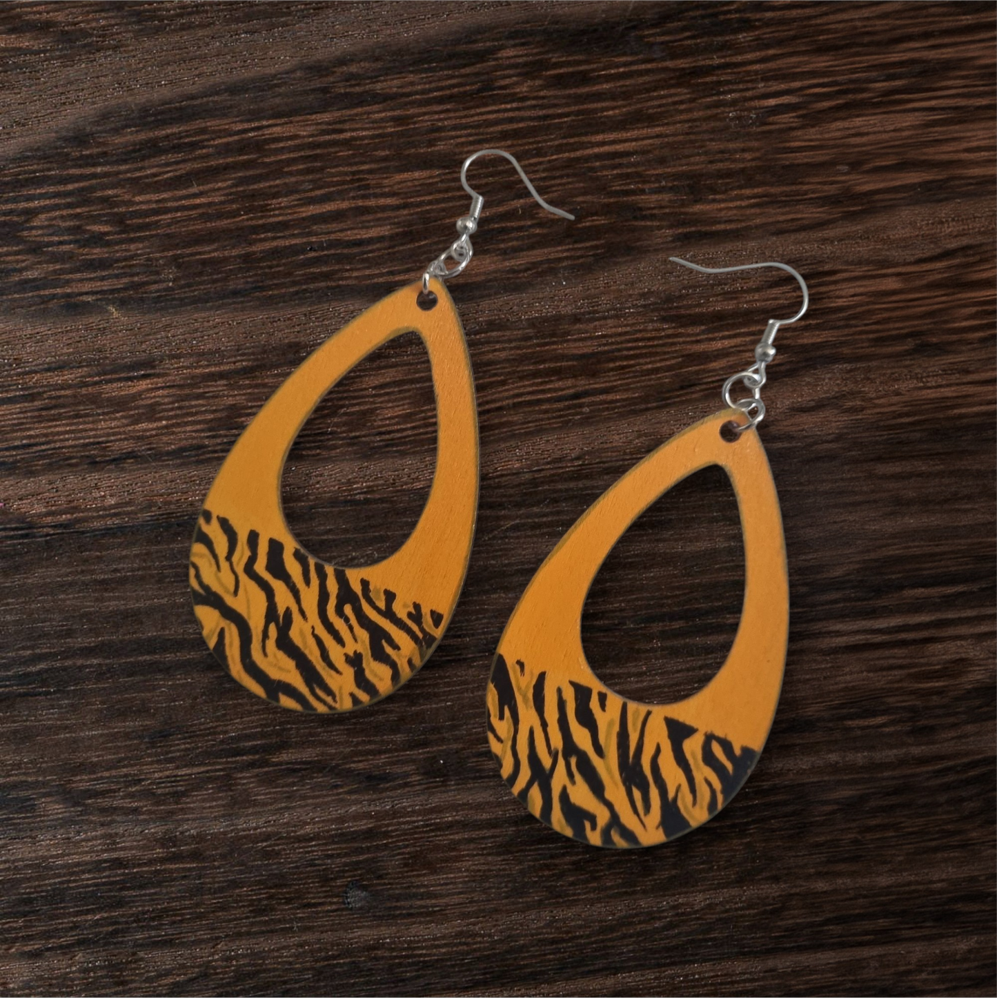 Tiger Teardrop Earrings
