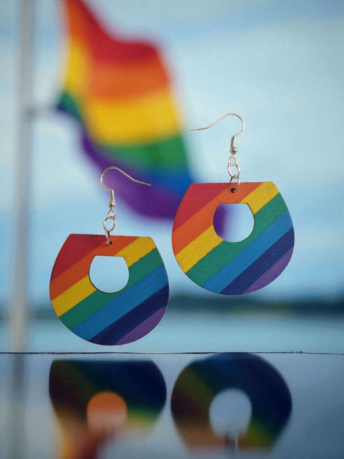 Rainbow Style Dangle Earrings