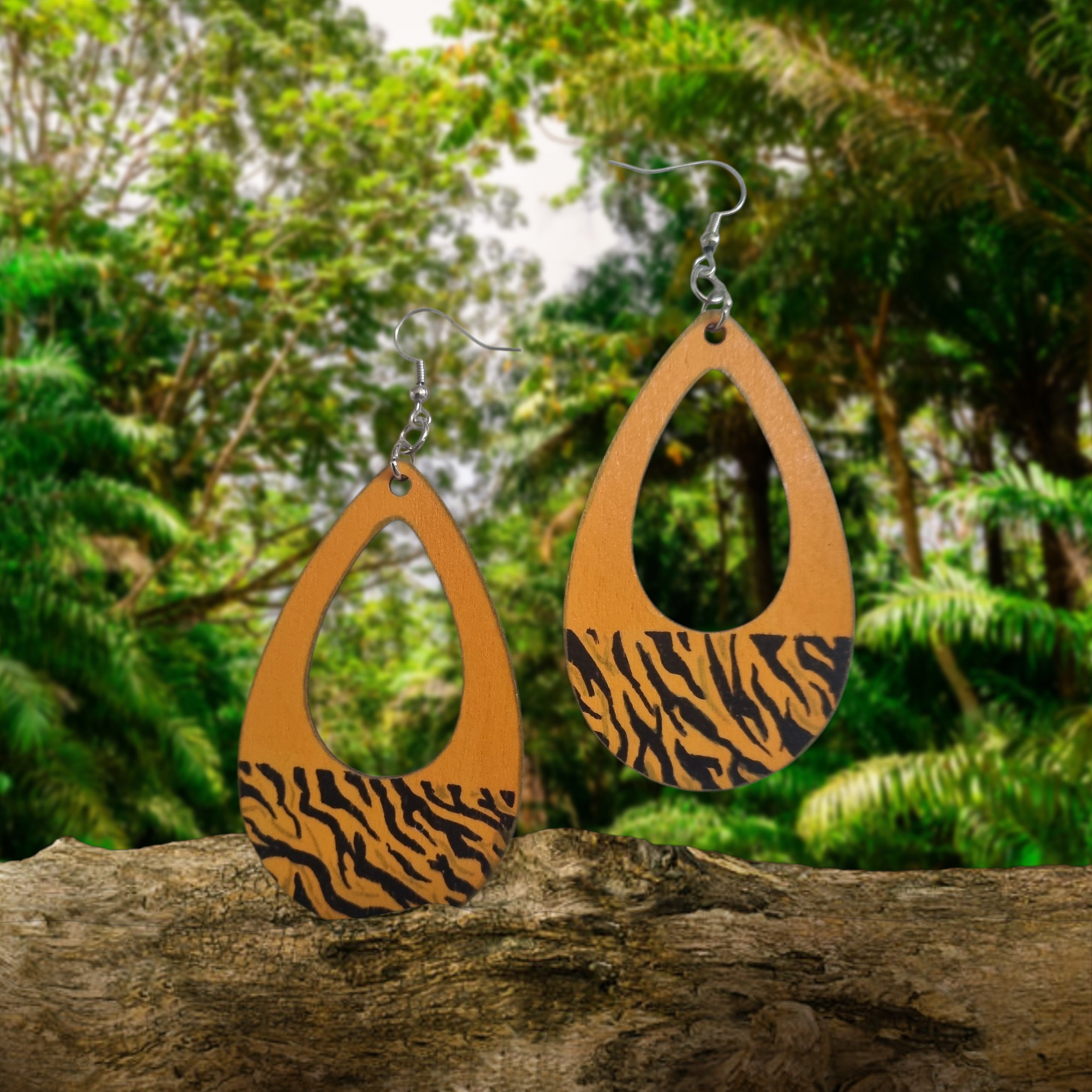 Tiger Teardrop Earrings