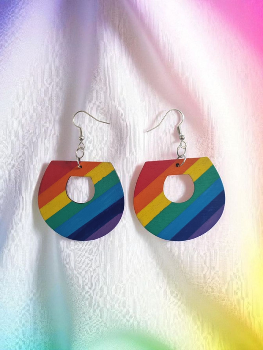Rainbow Style Dangle Earrings