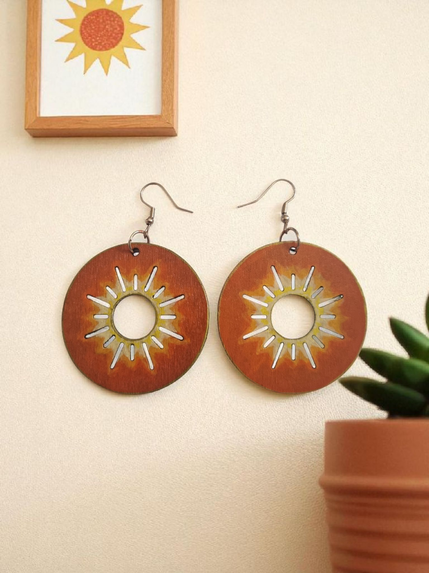 Sunburst Dangle Earring