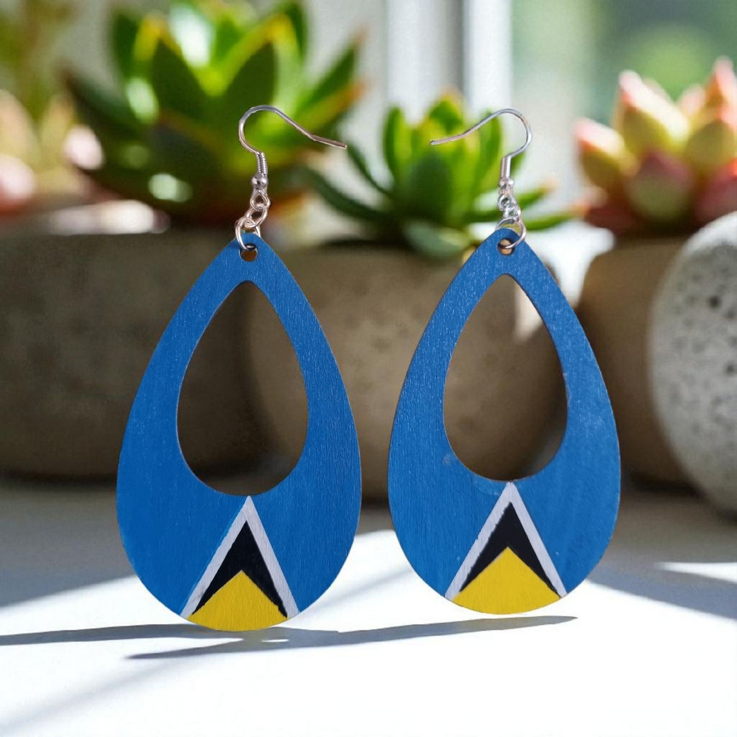 St. Lucian-Style Teardrop Earrings