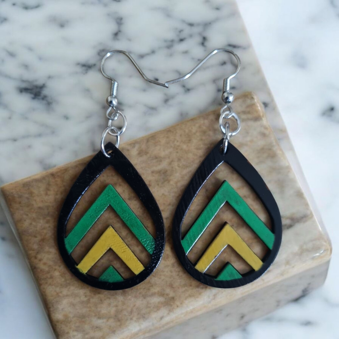 Jamaican-Style Dangle Earrings