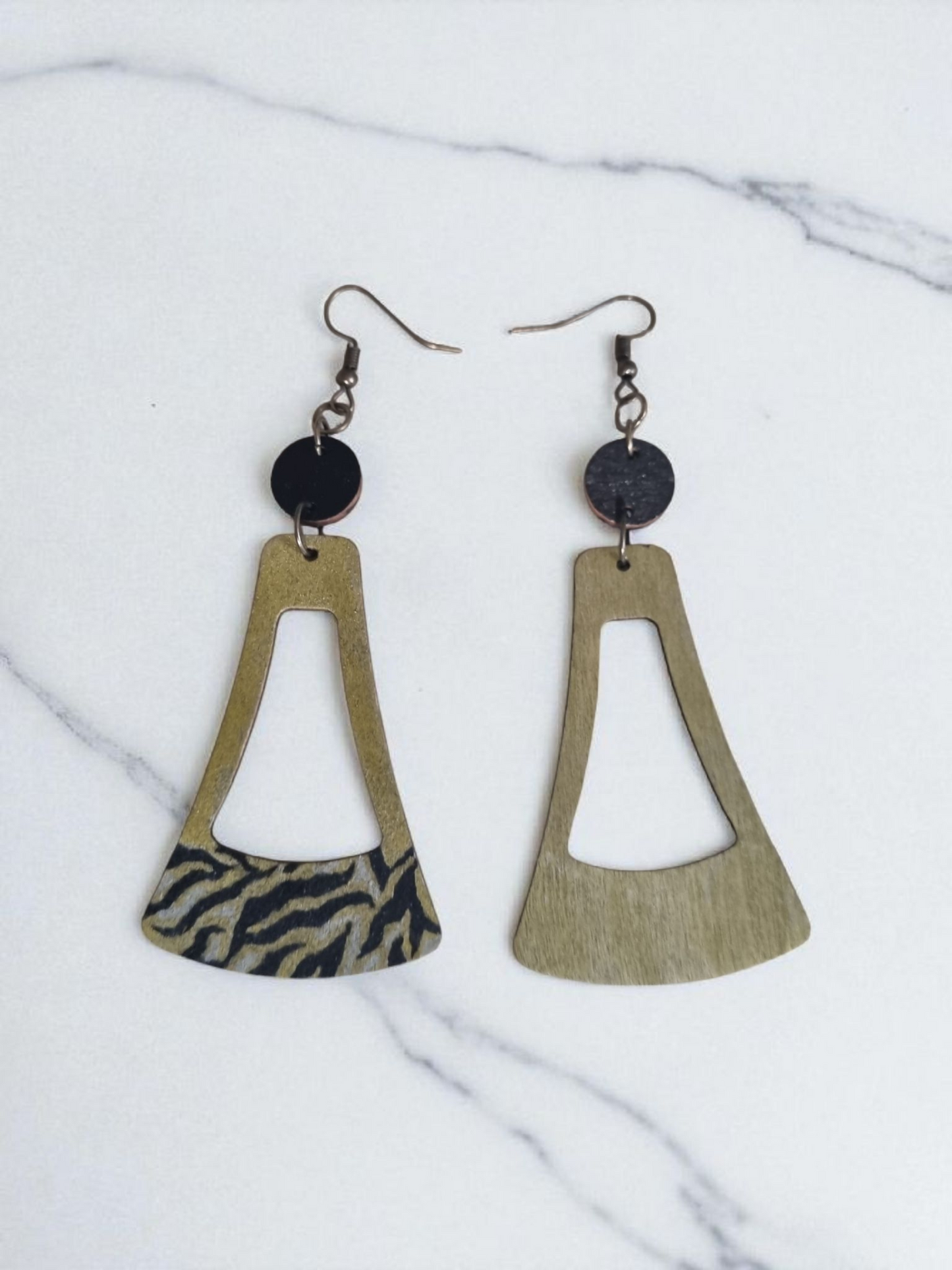 Tiger Dangle Earrings