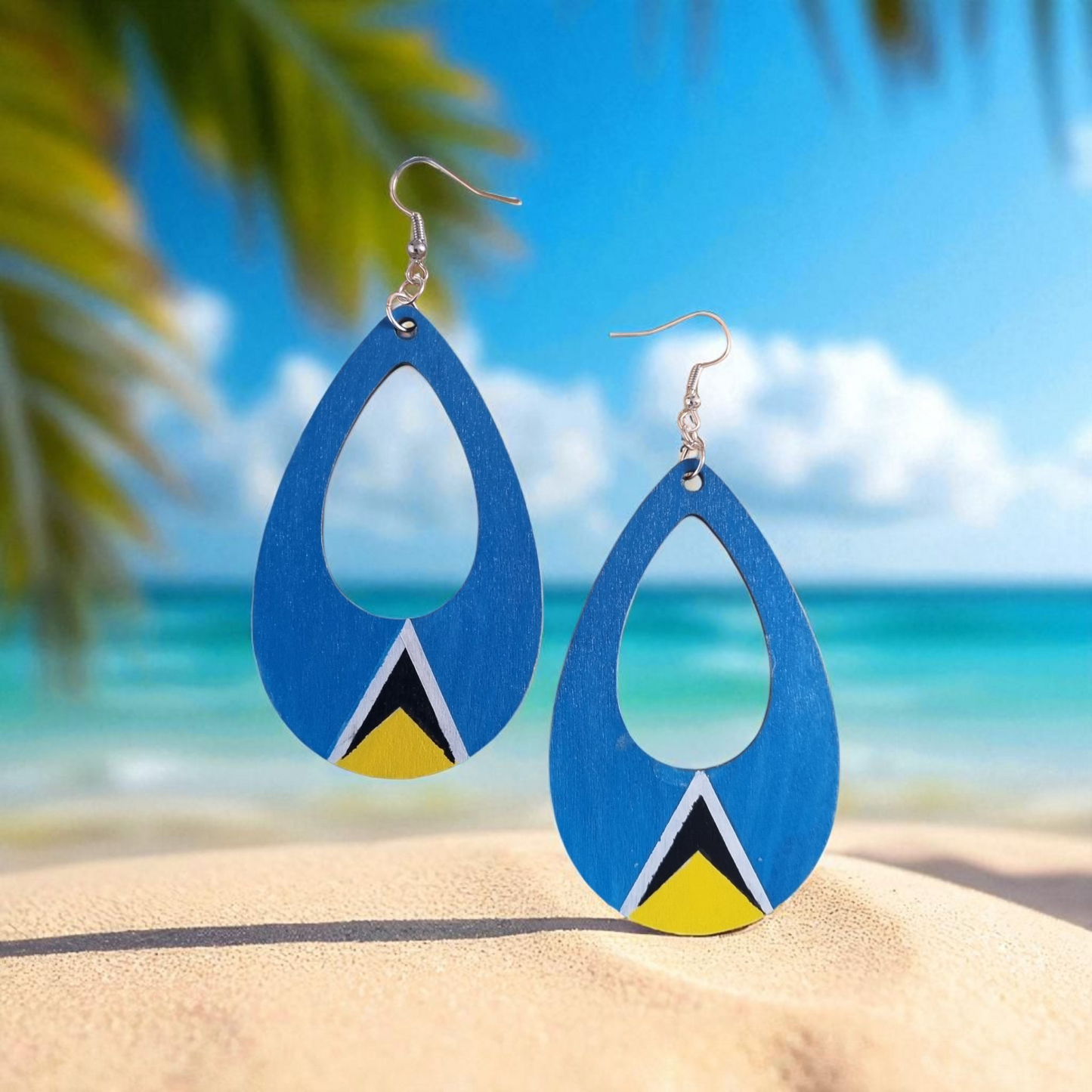 St. Lucian-Style Teardrop Earrings