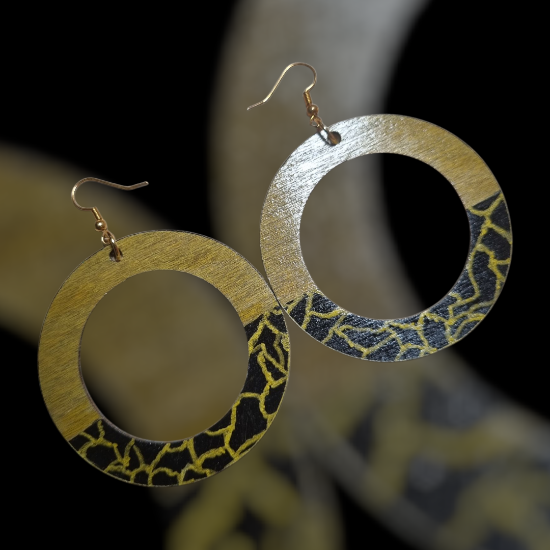 Animal Print Hoop Earrings