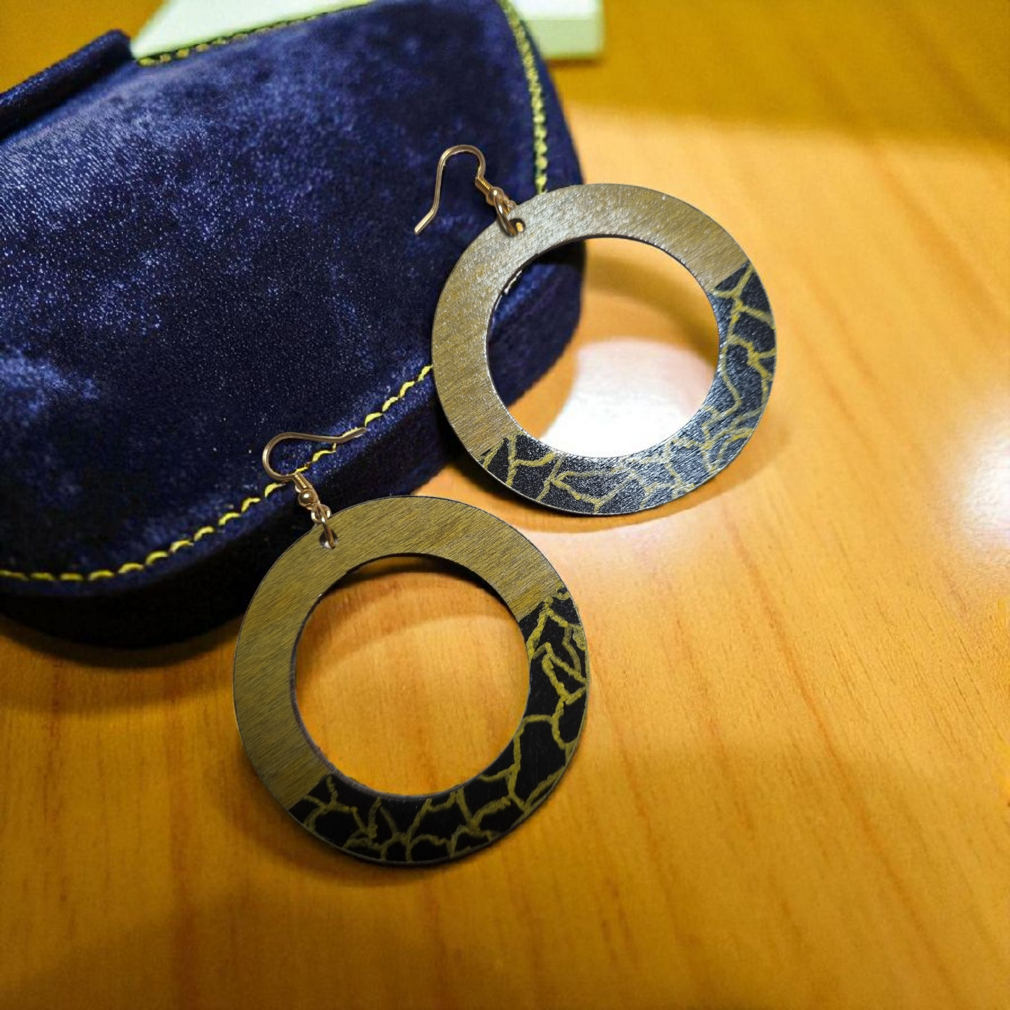 Animal Print Hoop Earrings