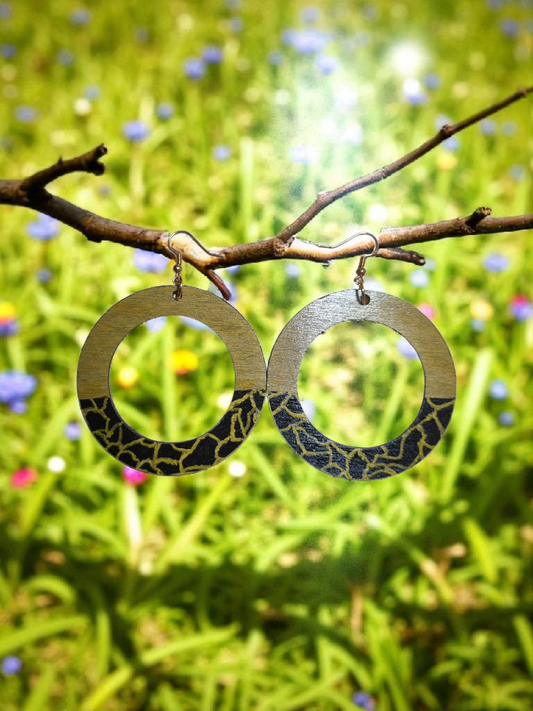 Animal Print Hoop Earrings